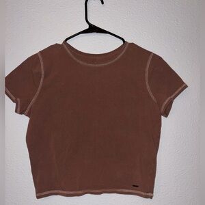 Hollister Brown Baby Tee